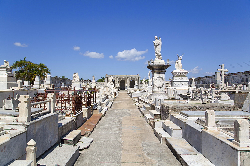 La Reina Cemetery, Cienfuegos City, UNESCO World Heritage Site, Cienfuegos, Cuba, West Indies, Central America