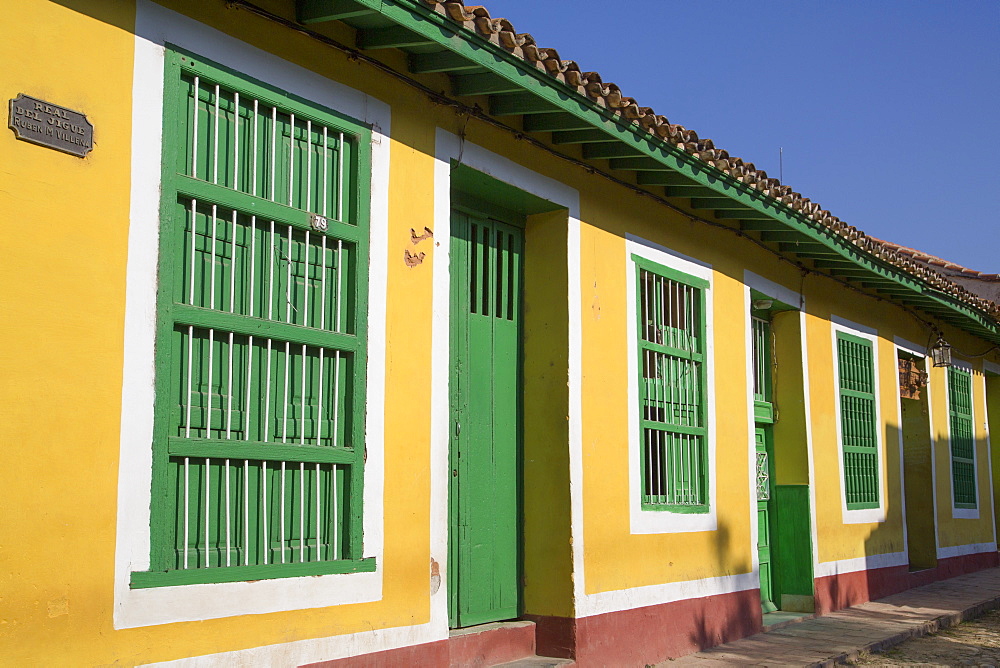 Traditional windows and doorways, Trinidad, UNESCO World Heritage Site, Sancti Spiritus, Cuba, West Indies, Central America