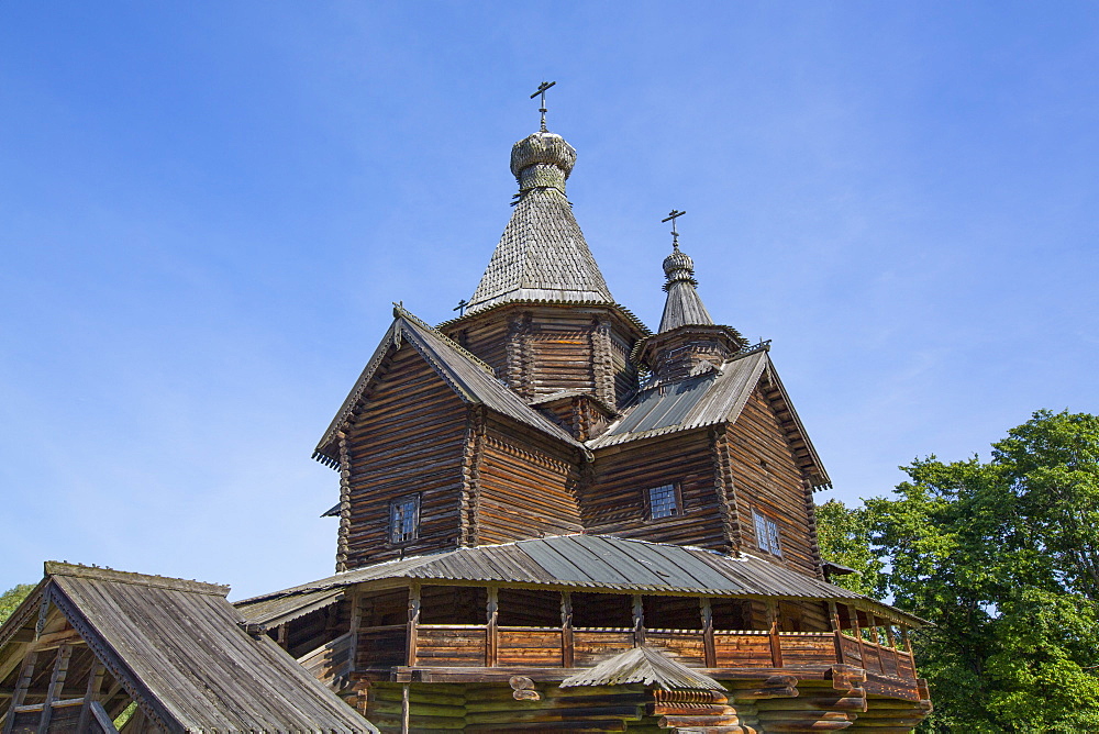 Church of the Nativity of the Holy Virgin, Vitoslavlitsy Museum of Wooden Architecture, Veliky Novgorod, Novgorod Oblast, Russia, Europe