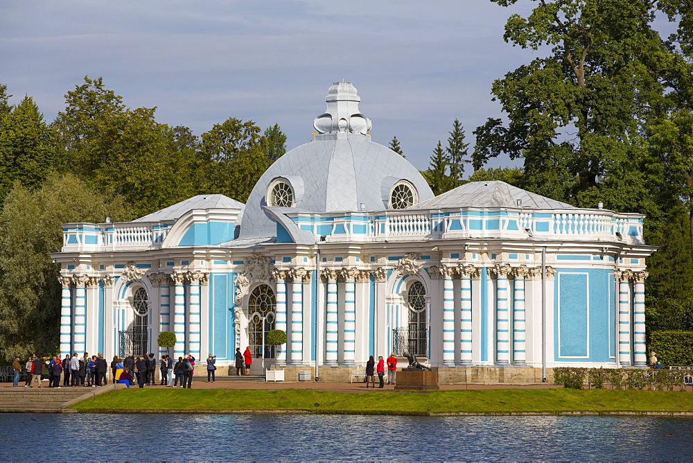 The Grotto (Morning Hall) Pavilion, Tsarskoe Selo, Pushkin, UNESCO World Heritage Site, Russia, Europe