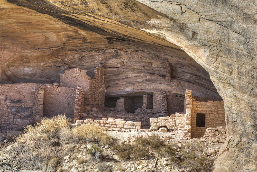 Butler Wash Achaeological Ruin, Ancestral Pueblo, Butler Wash, Shash Jaa National Monument, Utah, United States of America, North America