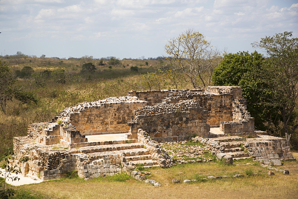 Mayan Ruins, Oxkintok Archaeological Zone, 300 to1050 AD, Yucatan, Mexico, North America