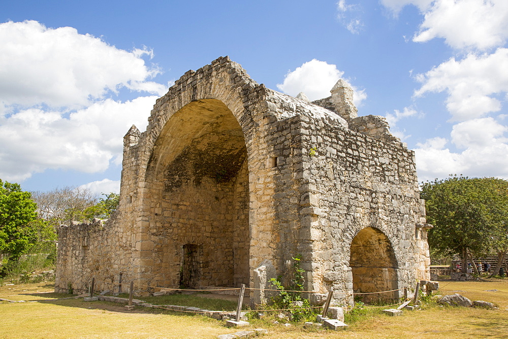 Open Chapel (Capilla), constructed between 1590 and 1600, Dzibilchaltun Archaeological Site, near Merida, Yucatan, Mexico, North America