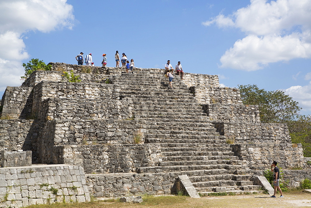 Structure 36, Mayan Ruins, Dzibilchaltun Archaeological Site, 700 to 800 AD, near Merida, Yucatan, Mexico, North America