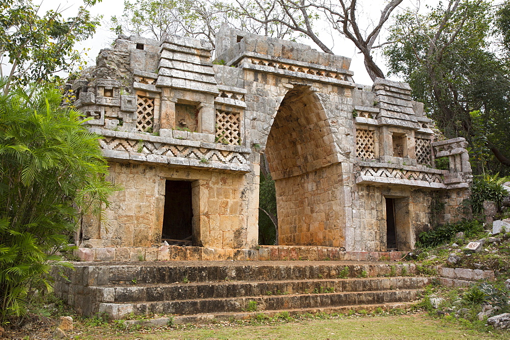 Arch (Arco), Labna Archaeological Site, Mayan Ruins, Puuc style, Yucatan, Mexico, North America