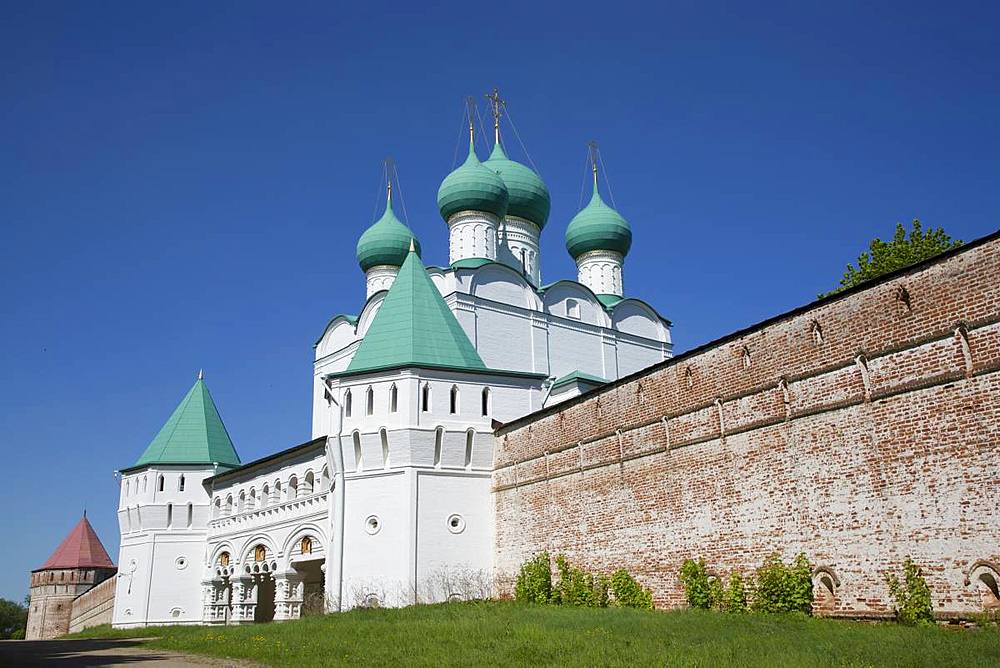 Gate Church, Boris and Gleb Monastery, Borisoglebsky, Golden Ring, Yaroslavl Oblast, Russia, Europe