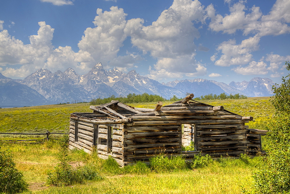 Shane Cabin, Homestead, near Kelly, Grand Teton National Park, Wyoming, United States of America, North America