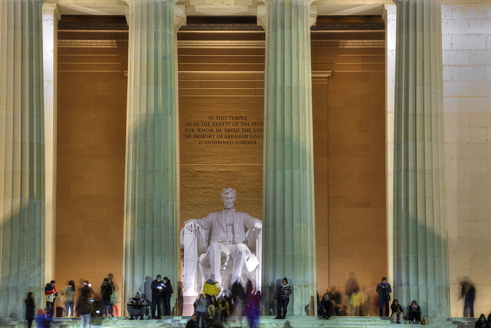 Evening, Lincoln Memorial, Washington D.C., United States of America, North America