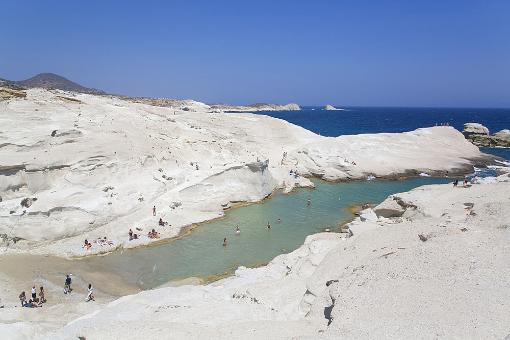 Sarakiniko Beach, Milos Island, Cyclades Group, Greek Islands, Greece, Europe