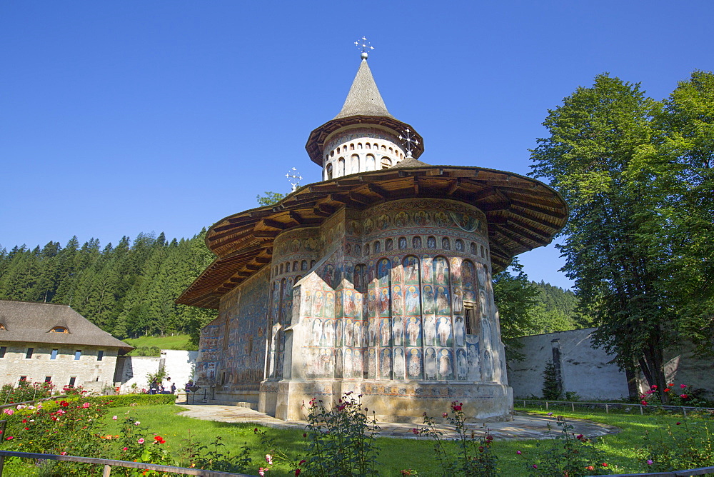 Voronet Monastery, 1487, UNESCO World Heritage Site, Gura Humorului, Suceava County, Romania, Europe