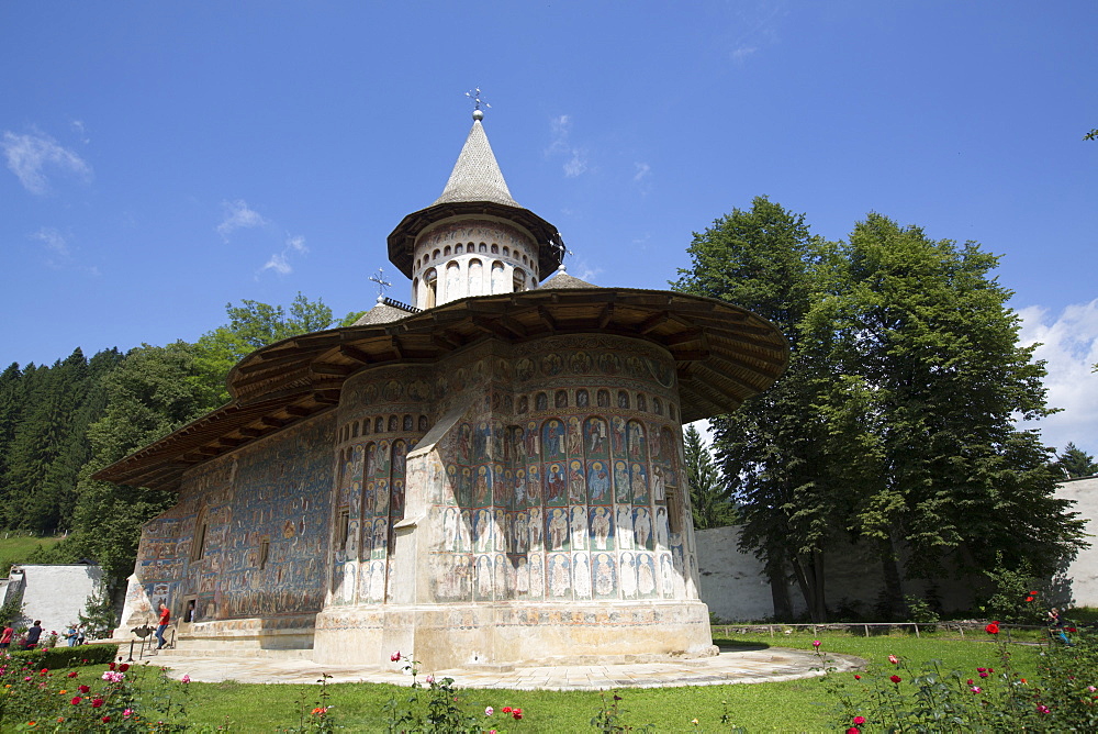 Voronet Monastery, 1488, UNESCO World Heritage Site, Gura Humorului, Suceava County, Romania, Europe