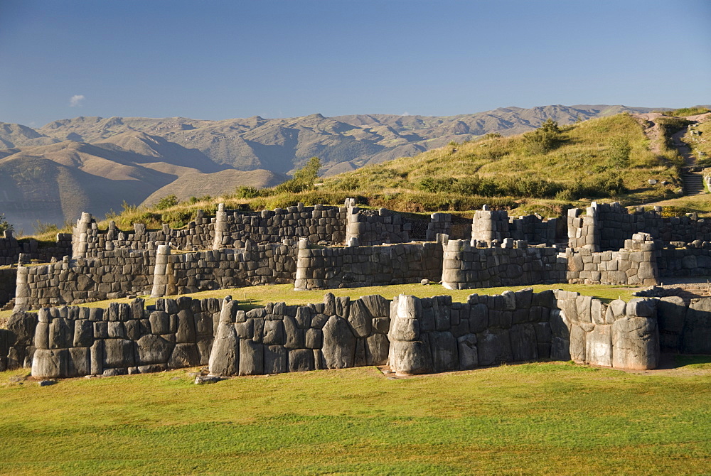 The zig-zag fortress of Sacsayhuaman, near Cuzco, Peru, South America