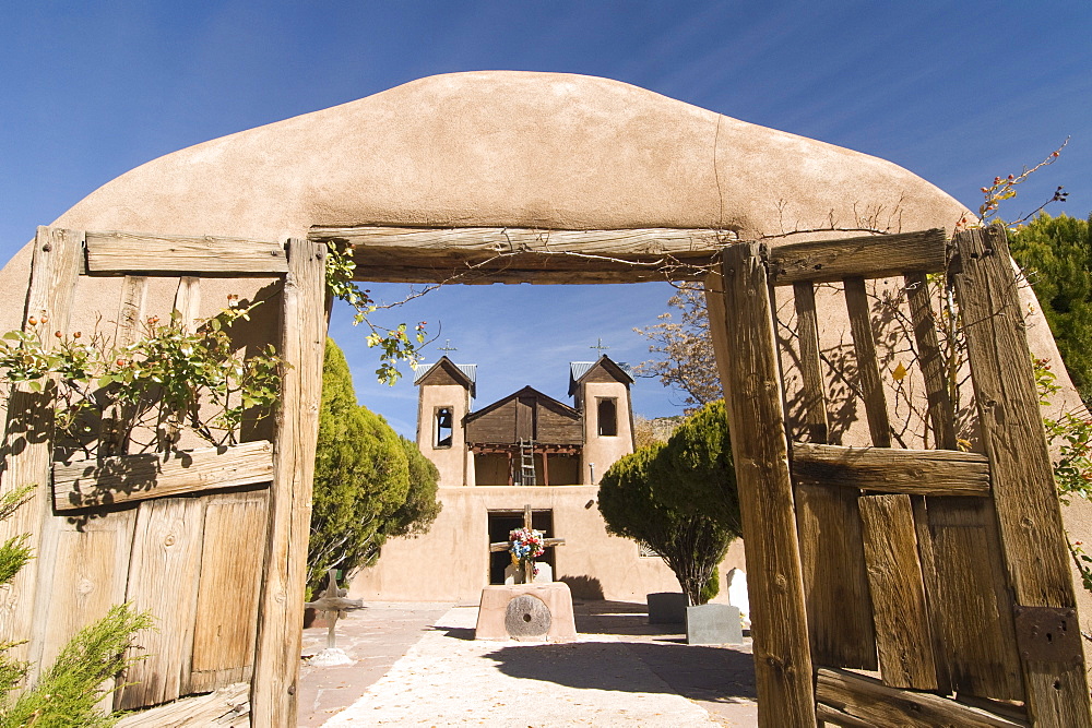 El Santuario de Chimayo, built in 1816, Chimayo, New Mexico, United States of America, North America