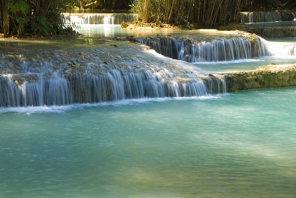 Kouang Si Waterfall and Pools, near Luang Prabang, Laos, Indochina, Southeast Asia, Asia