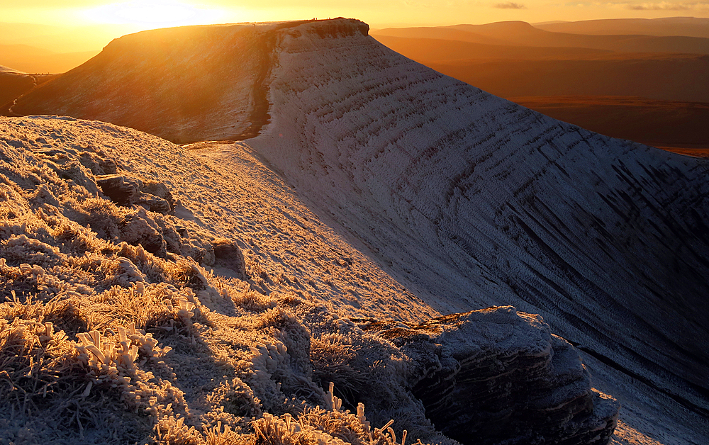 Brecon Beacons in winter, South Wales, United Kingdom, Europe