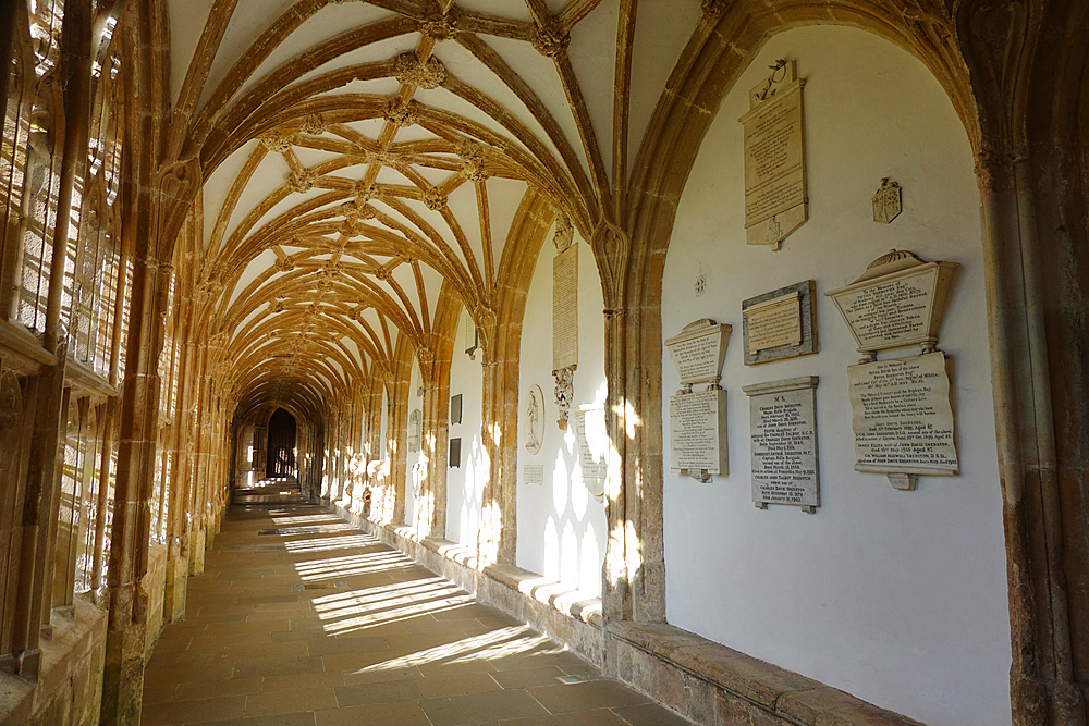 Wells Cathedral, a 12th century Anglican cathedral dedicated to St. Andrew the Apostle, seat of the Bishop of Bath and Wells, Wells, Somerset, England, United Kingdom, Europe