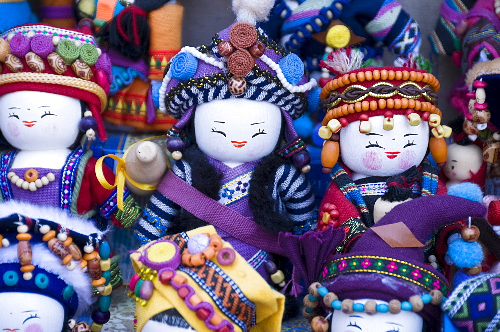 Souvenirs on sale near the Great Wall of China outside Beijing, China, Asia