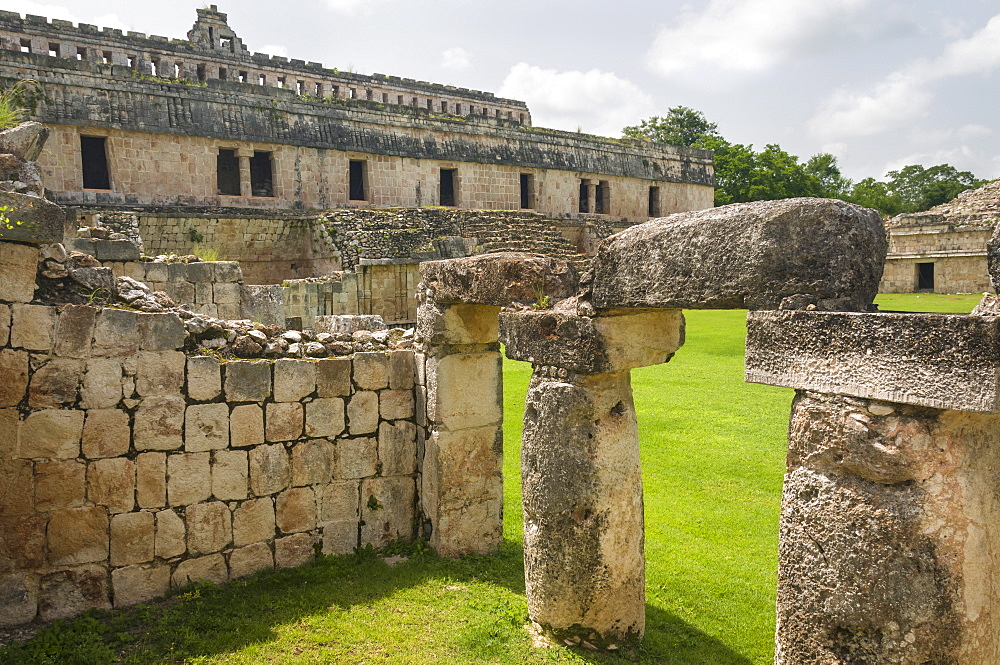 Mayan ruins at Kabah in the Yucatan, Mexico, North America 