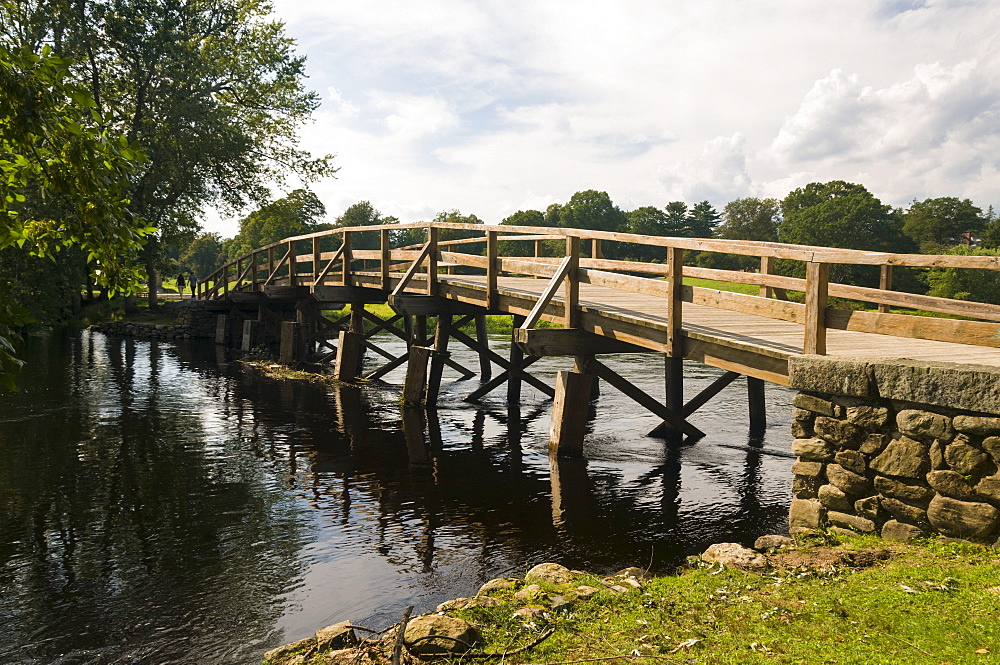 Old North Bridge, Minute Man National Historic Park, Concord, Massachusetts, United States of America, North America