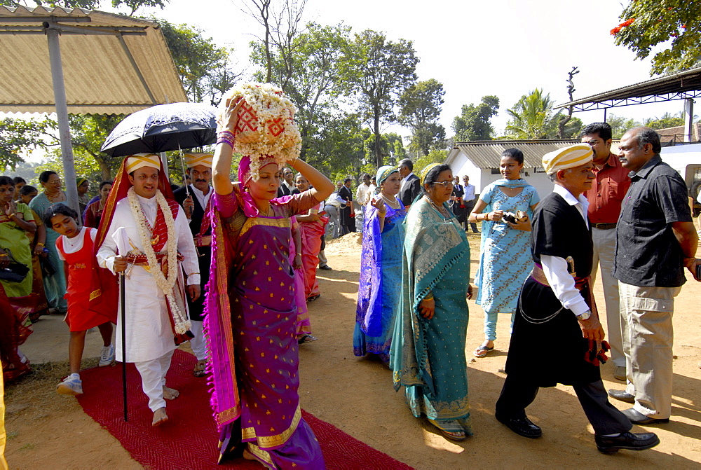 Traditional wedding, Coorg, Karnataka, India, Asia