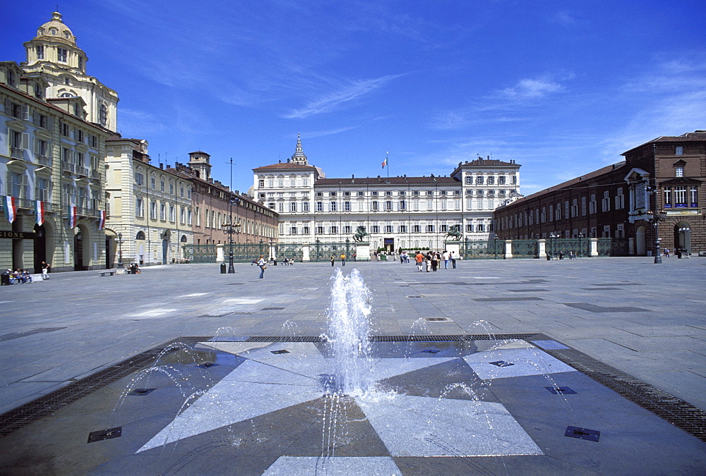 Piazza Castello, Turin, Piedmont, Italy, Europe