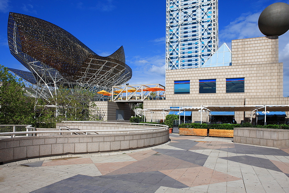 Olympic Port, Golden Whale, Barcelona, Catalonia, Spain, Europe