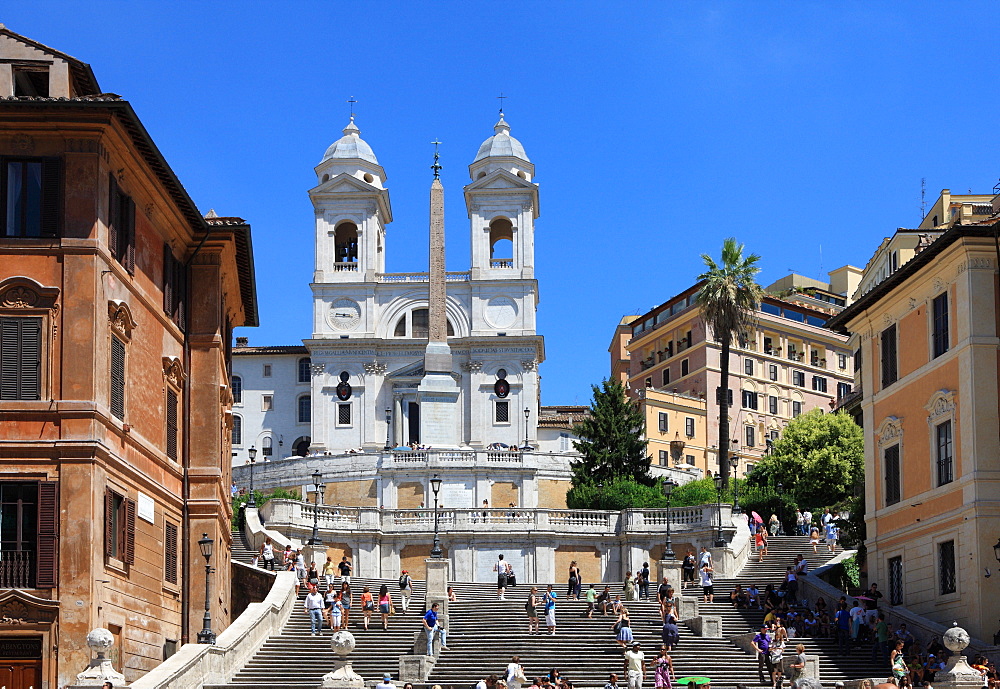 Trinita dei Monti church, Rome, Lazio, Italy, Europe