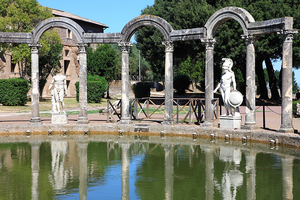 Hadrian's Villa, Canopus Canal, UNESCO World Heritage Site, Tivoli, Rome, Lazio, Italy, Europe