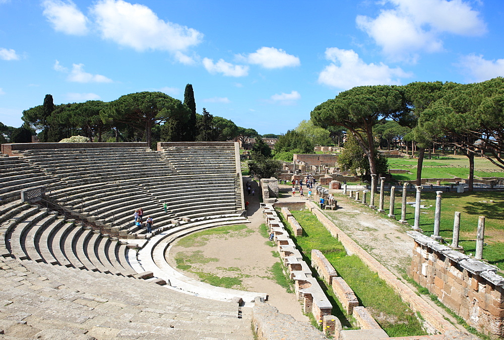 Amphitheatre, Ostia Antica, Rome, Lazio, Italy, Europe