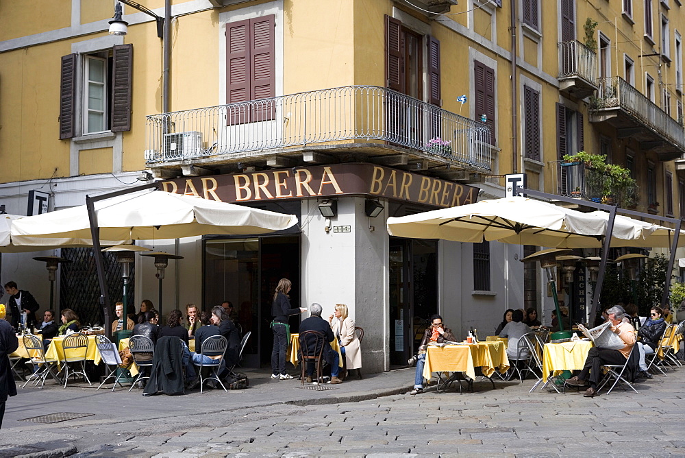 Brera District, Milan, Lombardy, Italy, Europe