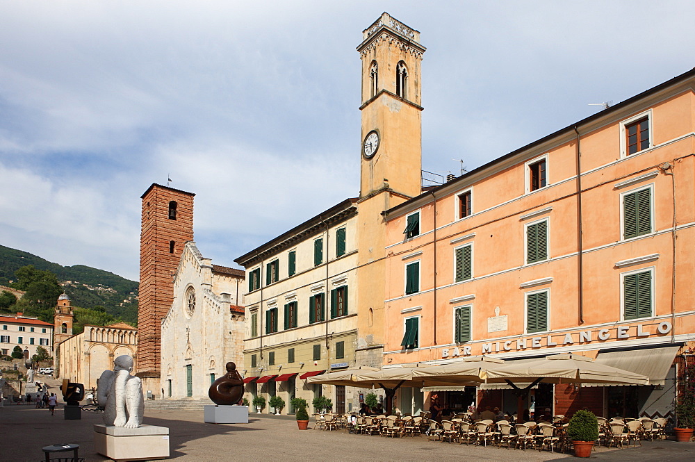 Duomo Square, Pietrasanta, Tuscany, Italy, Europe