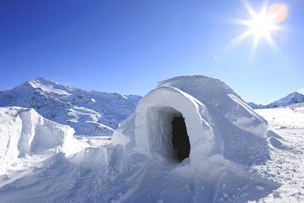 Igloo, Alps, Italy, Europe