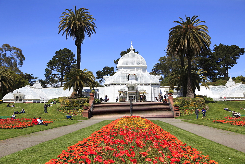 Conservatory of Flowers, Golden Gate Park, San Francisco, California, United States of America, North America