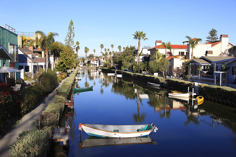 Venice Canals, Venice Beach, Los Angeles, California, United States of America, North America