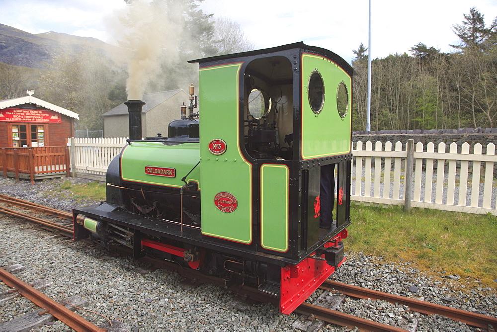 Lake Railway, Station, Llanberis, Gwynedd, Snowdonia, North Wales, Wales, United Kingdom, Europe