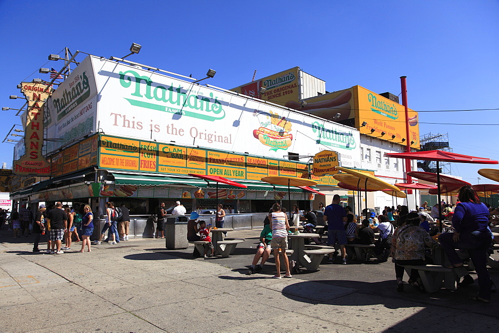 Nathans Famous Hot Dogs, Coney Island, Brooklyn, New York City, United States of America, North America