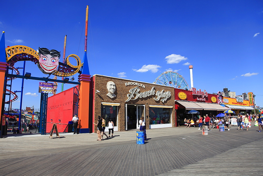 Boardwalk, Coney Island, Brooklyn, New York City, United States of America, North America