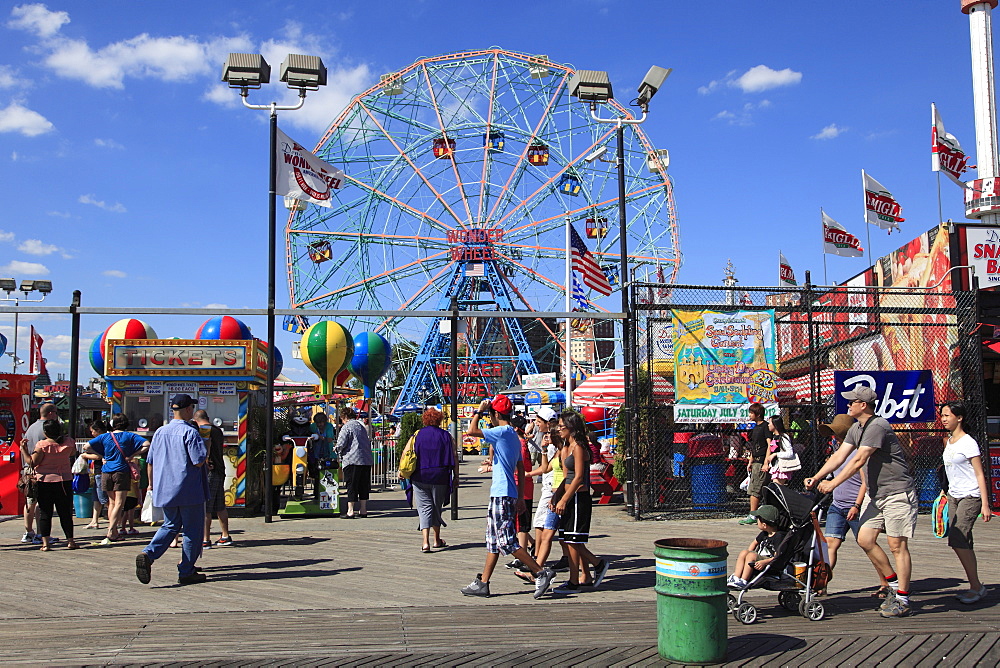 Boardwalk, Coney Island, Brooklyn, New York City, United States of America, North America