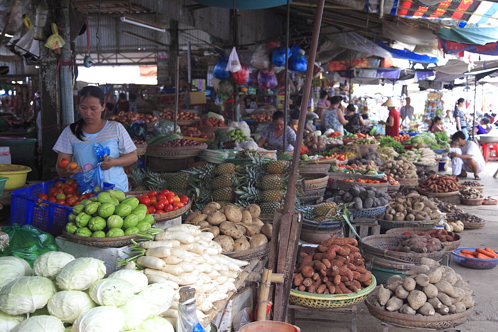 Market, Tra On, Mekong Delta, Vinh Long Province, Vietnam, Indochina, Southeast Asia, Asia 