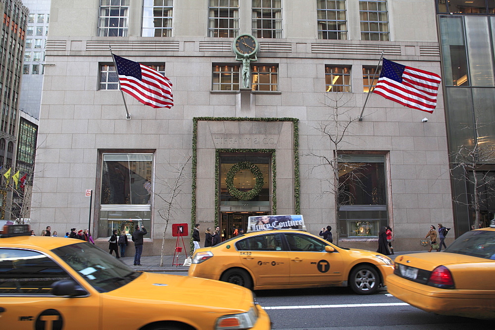 Tiffany and Company, Christmas Season, 5th Avenue, Manhattan, New York City, United States of America, North America