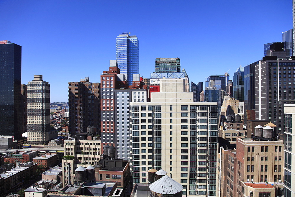 Midtown skyline, West Side, Manhattan, New York City, United States of America, North America