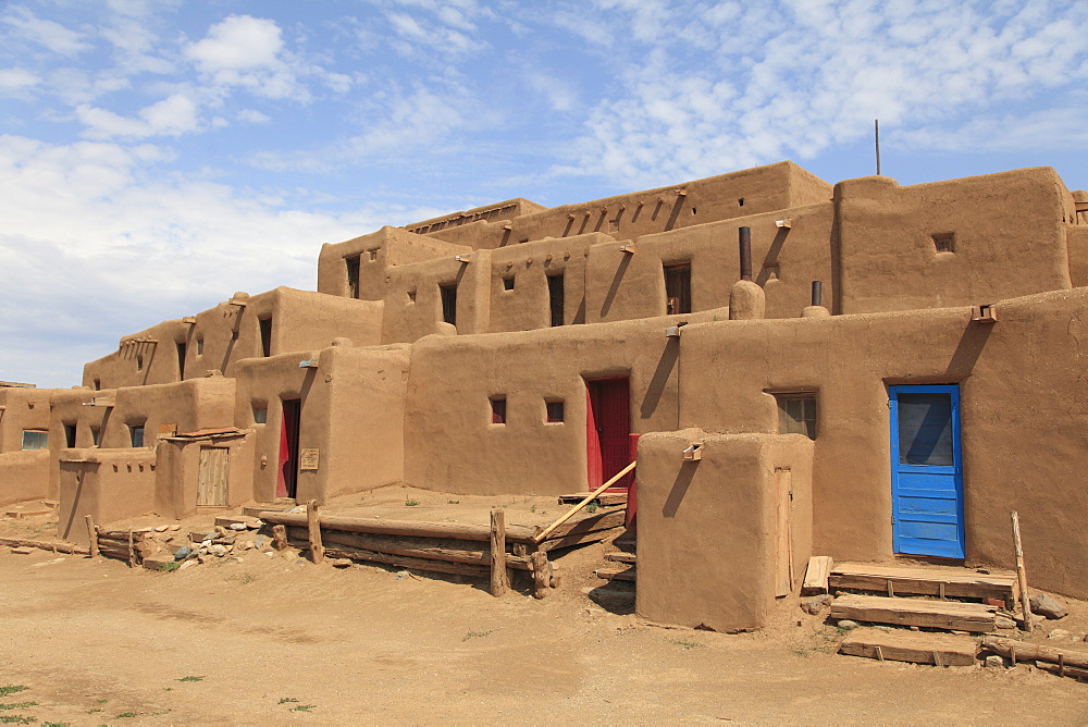 Taos Pueblo, UNESCO World Heritage Site, Taos, New Mexico, United States of America, North America