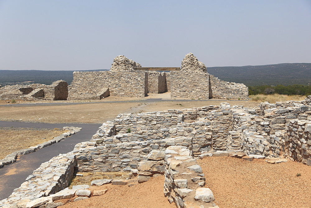 Church ruins, Gran Quivira, Salinas Pueblo Missions National Monument, Salinas Valley, New Mexico, United States of America, North America