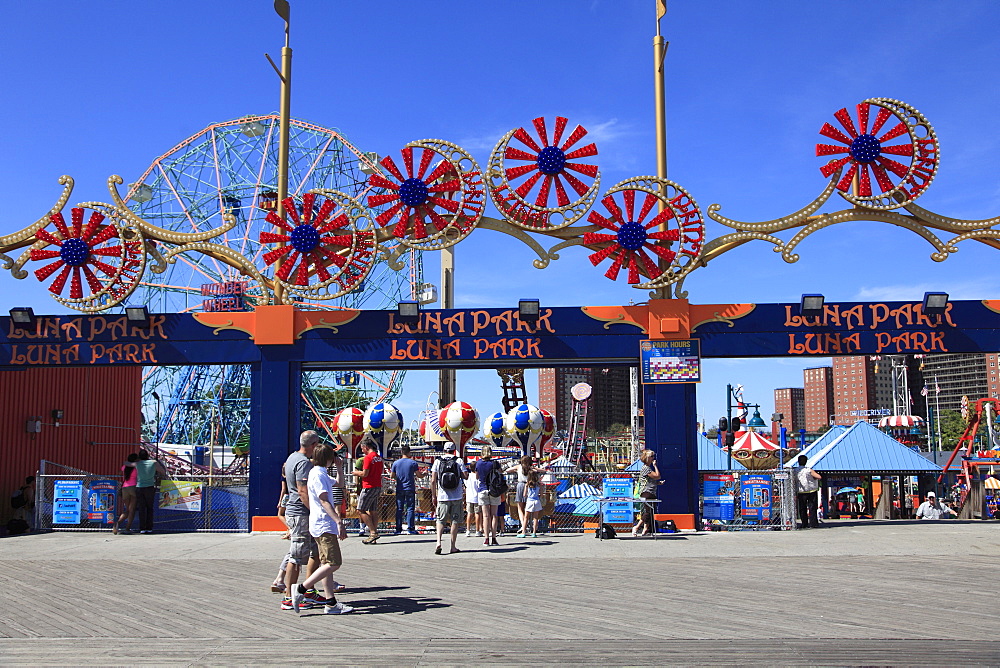 Luna Park, Boardwalk, Coney Island, Brooklyn, New York City, United States of America, North America