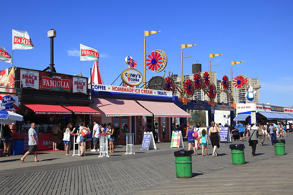 Boardwalk, Coney Island, Brooklyn, New York City, United States of America, North America