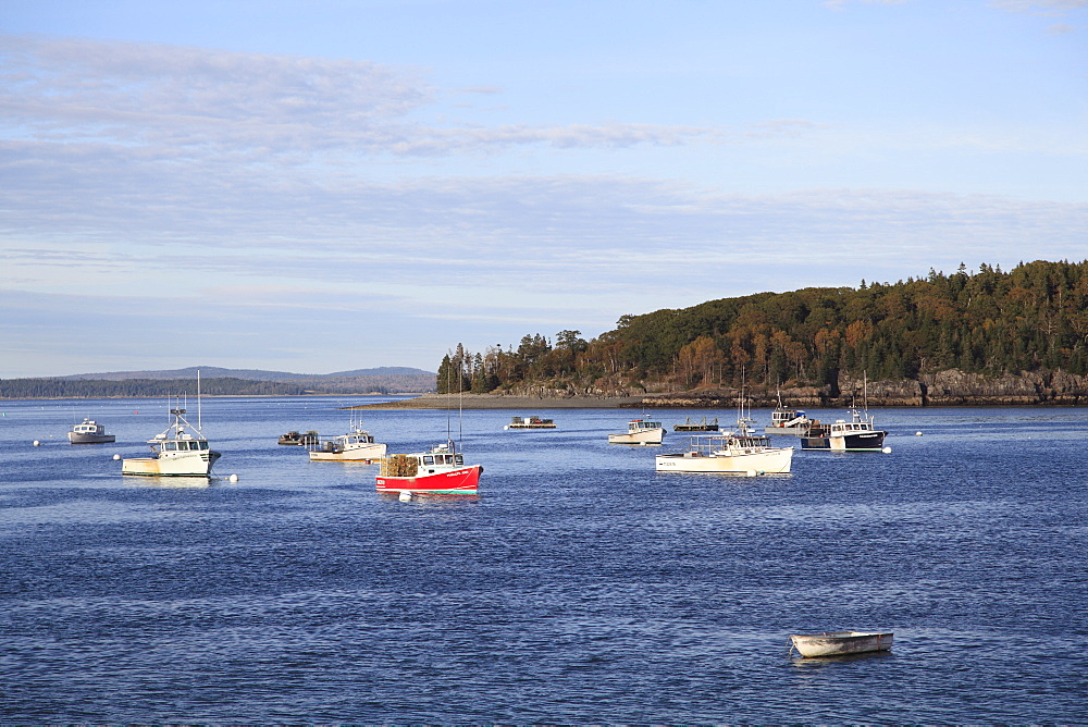 Fishing boats, Bar Harbor, Mount Desert Island, Maine, New England, United States of America, North America