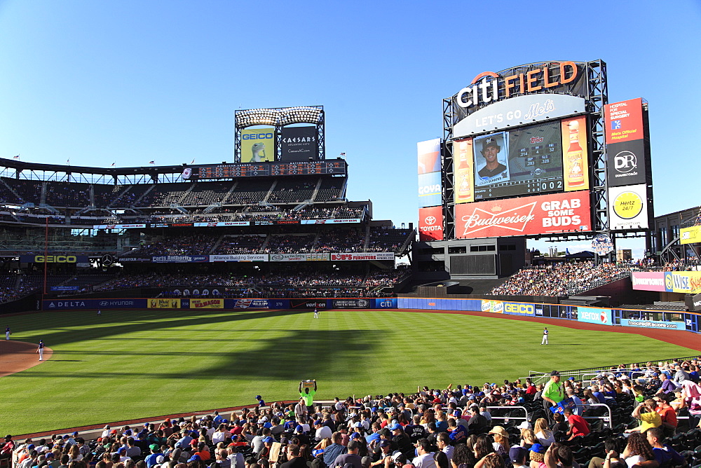 Baseball Game, Citi Field Stadium, Home of the New York Mets, Queens, New York City, United States of America, North America