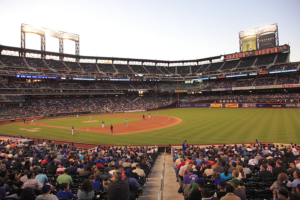 Baseball Game, Citi Field Stadium, Home of the New York Mets, Queens, New York City, United States of America, North America