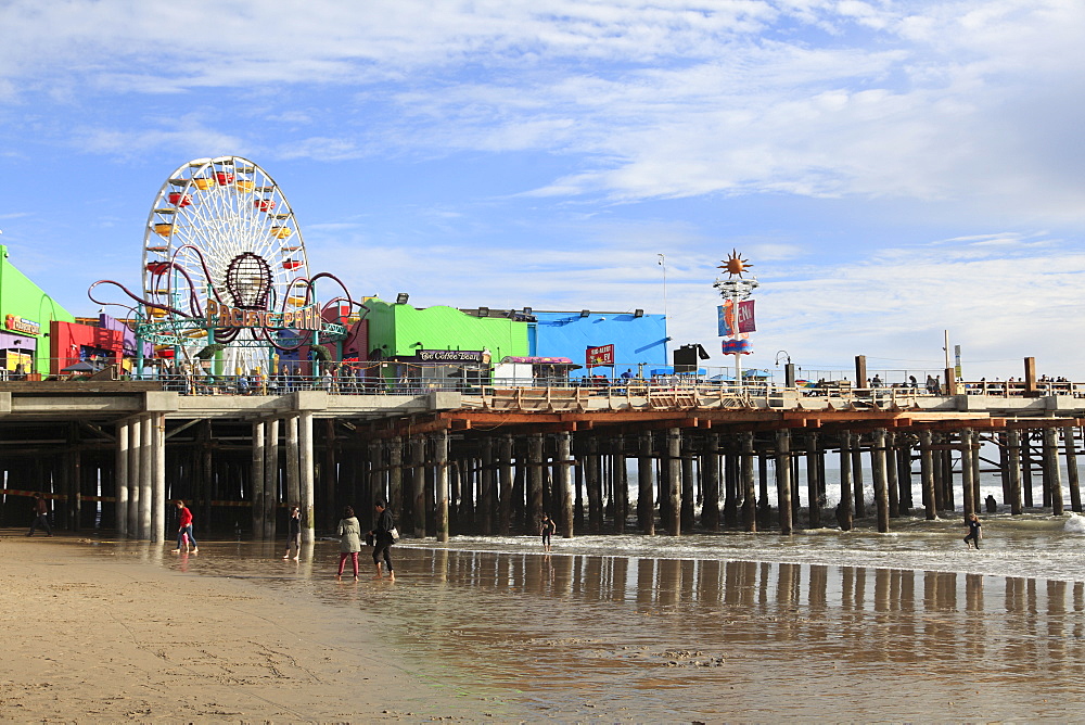 Santa Monica Pier, Pacific Park, Santa Monica, Los Angeles, California, United States of America, North America