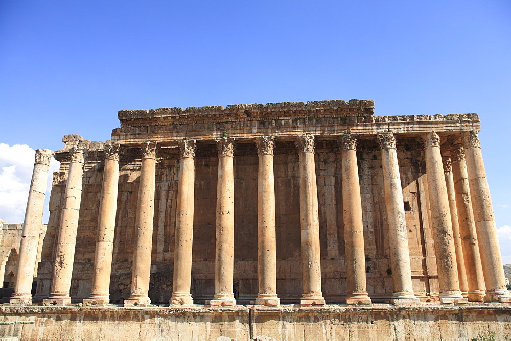 Temple of Bacchus, Baalbek temple complex, UNESCO World Heritage Site, Bekka Valley, Lebanon, Middle East